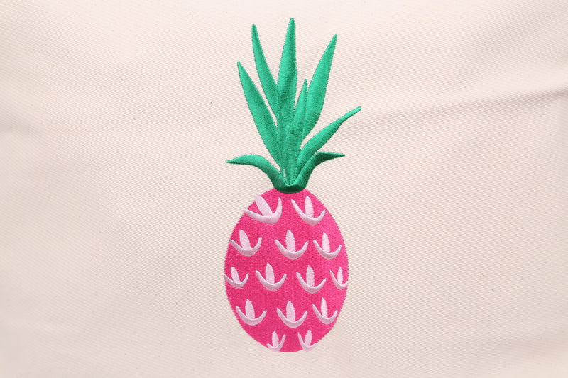 Pink Pineapple Beach Bag