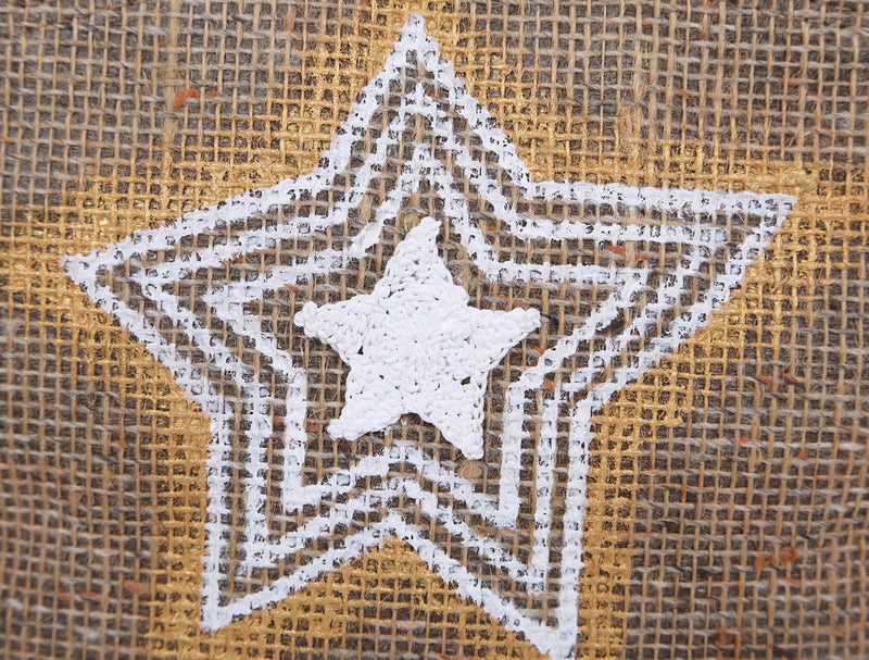 Knitted Star Beach Pouch