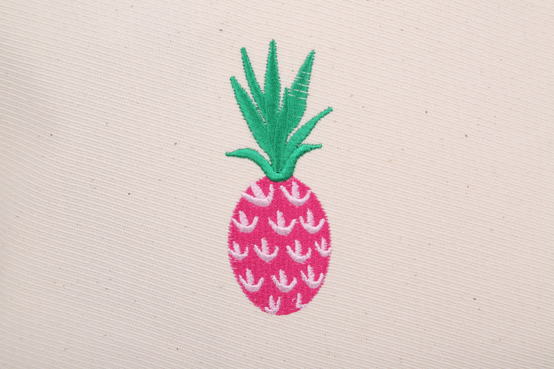 Pink Pineapple Pompom Pouch