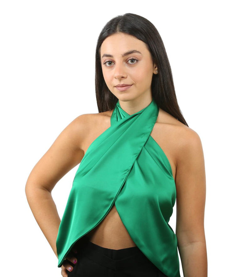 LA Self Knot Top - Emerald Green