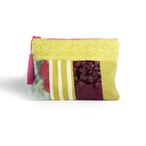 Spring Pink/Yellow Patchwork Pouch