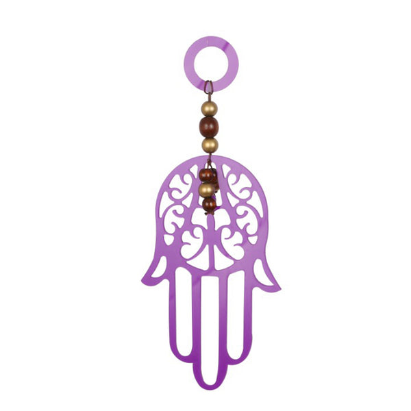 Purple 'Fatima hand' Wall Hanging