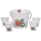 Pop Corn Set - Metal Buckets