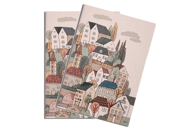 Set of 2 Houses Notebooks