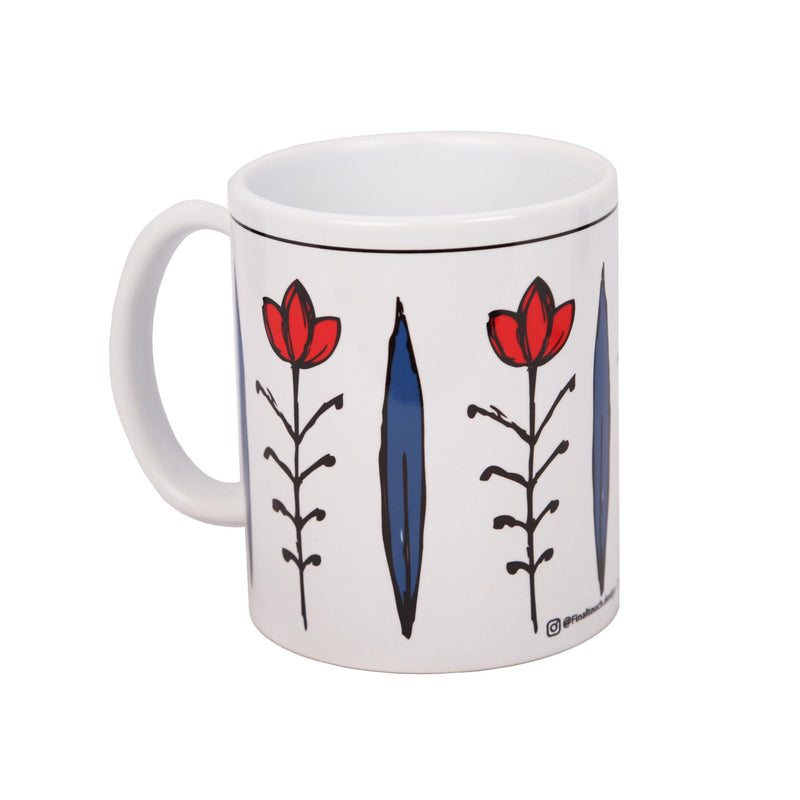 Blue Chaffe Design Mug