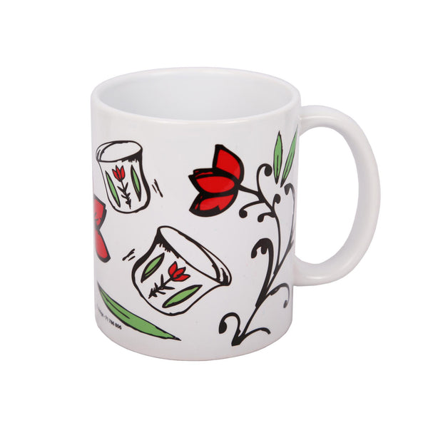 Chaffe and Flower Green Mug