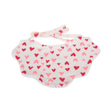 Heart Pink Cloudy Bib