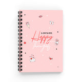 Contains Happy Thoughts Notebook