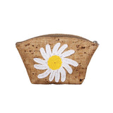 White Knitted Daisy Pouch