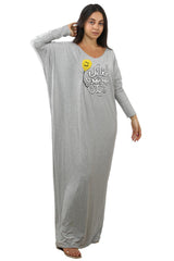 Embroidered Balloon Grey Kaftan