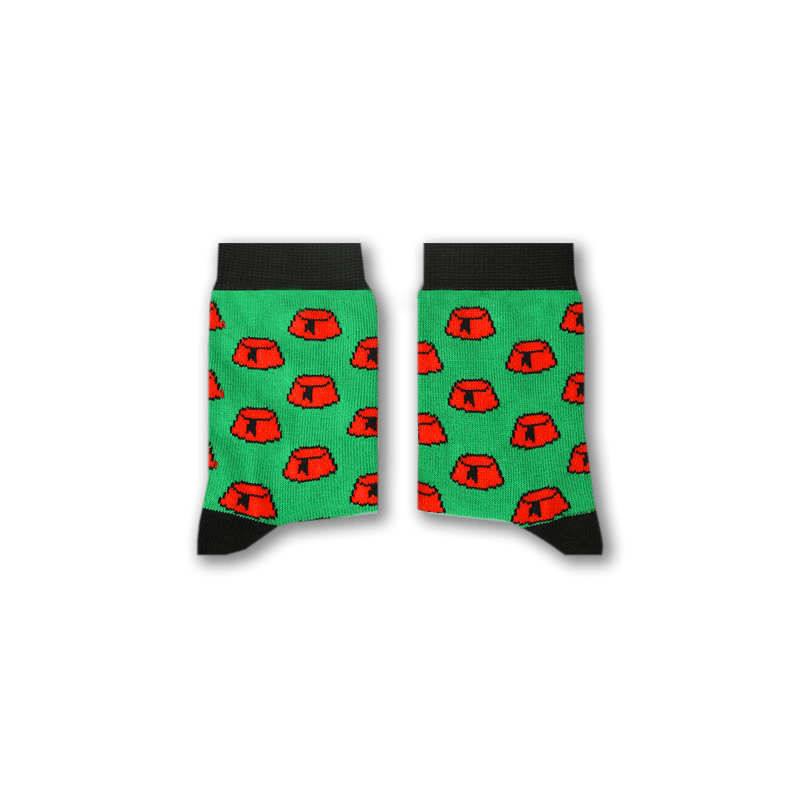 Tarbouch (Green) Kids and Babies Socks