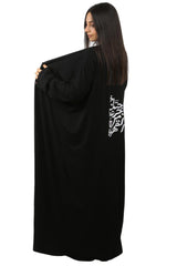 Stitched Kahwa Black Kaftan