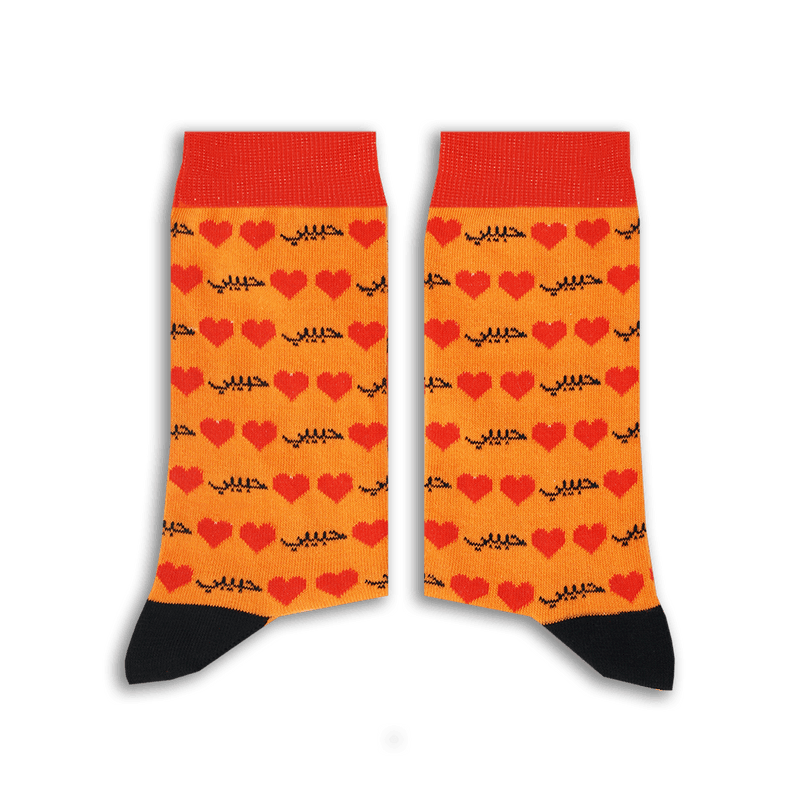 Habibi (Orange) Long Socks