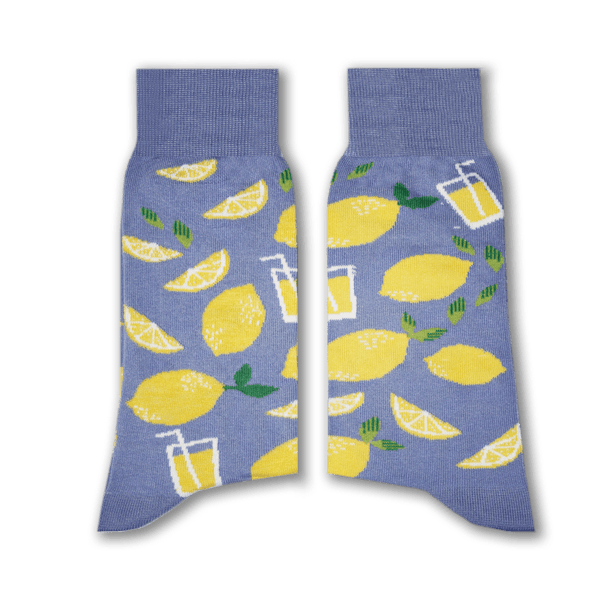 Lemonade Blue Long Socks