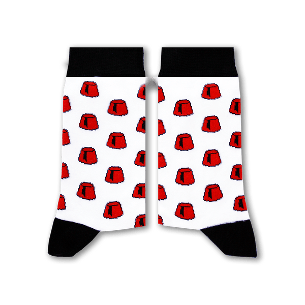 Tarbouch (White) Long Socks