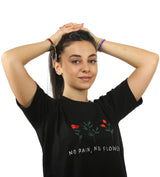 No Rain No Flowers Black T-Shirt