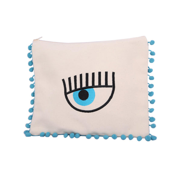 Eye Pompom Pouch