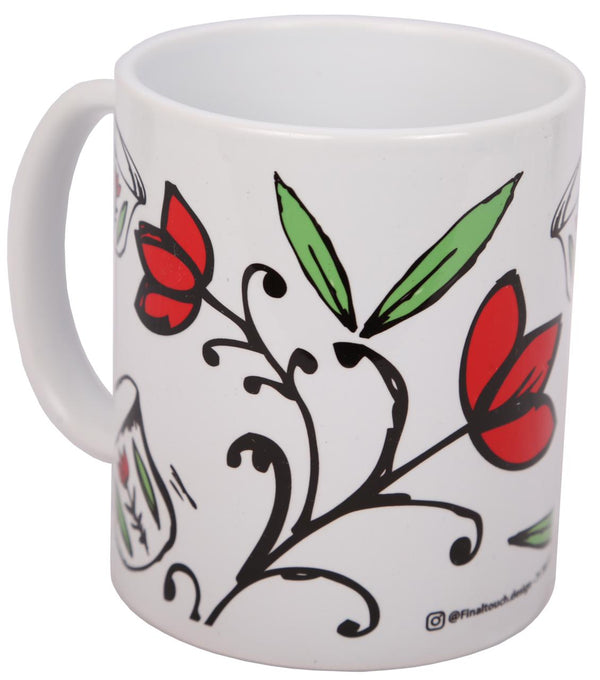 Chaffe and Flower Green Mug