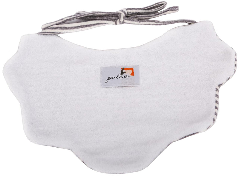 Grey Stripes Cloudy Bib