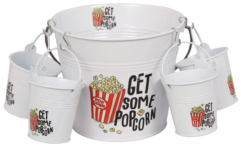 Pop Corn Set - Metal Buckets