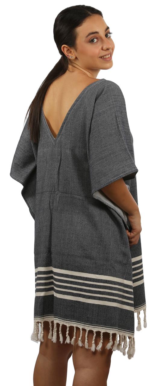 Organic Cotton Kaftan - Grey