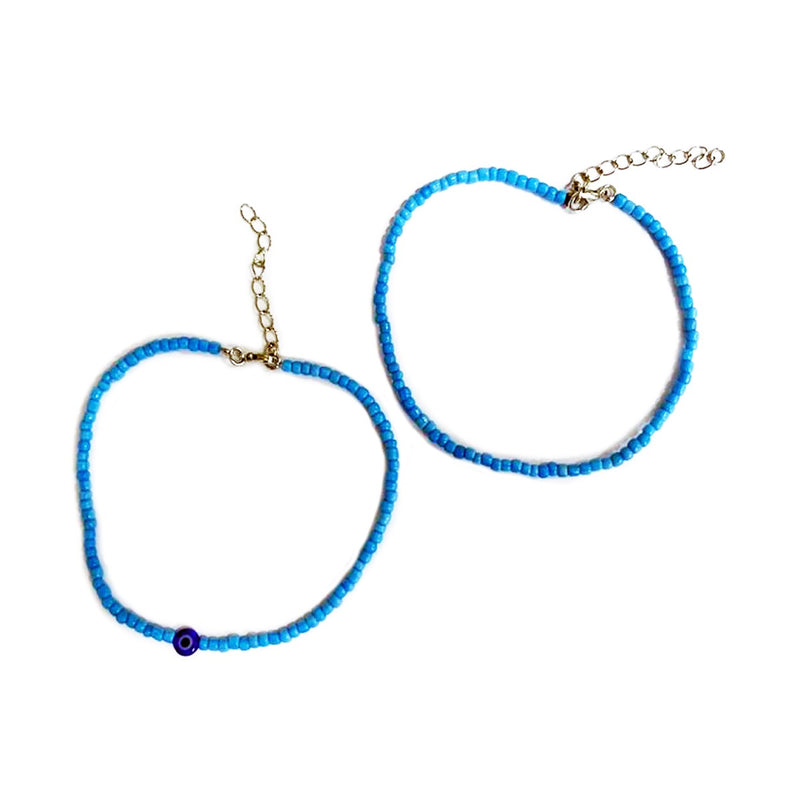 Turquoise Anklets Set