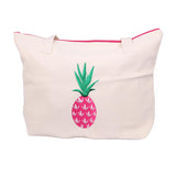 Pink Pineapple Beach Bag