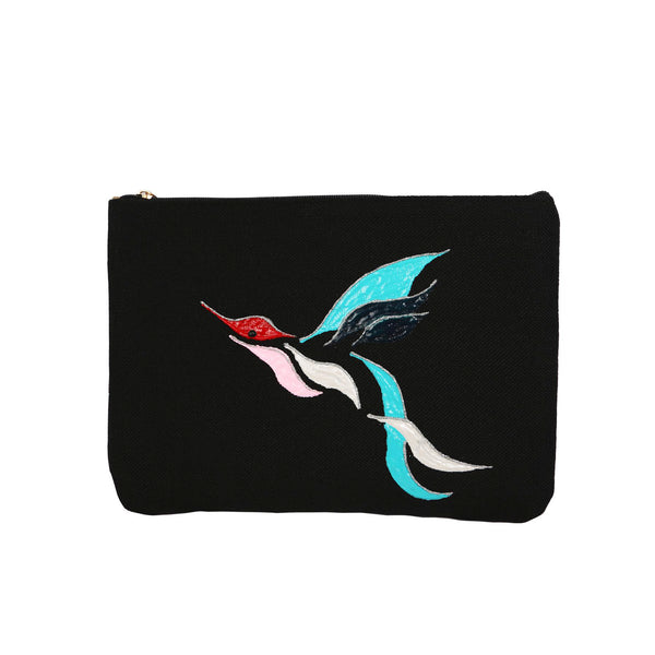 Bird Black Clutch