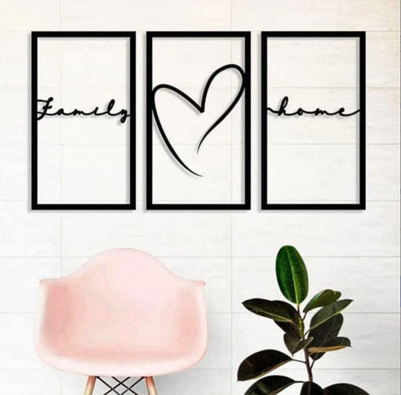 Family Love Home - Wood Frames