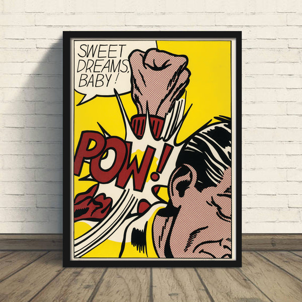 Sweet Dreams Baby - Roy Lichtenstein Frame