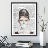 Dictionary Print – Audrey Hepburn Frame