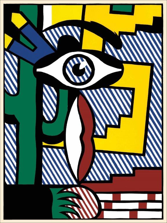 American Indian Theme III - Roy Lichtenstein Frame